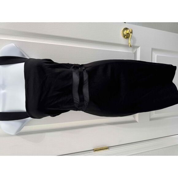 NWT Fashion Nova Midnight Charm Black See Through Waist Detail Dress Size 1X - Picture 2 of 6